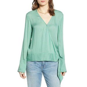Treasure & Bond Blouse Side Tie Wrap Women's Size